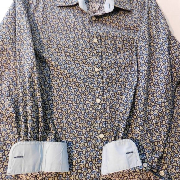 Lot of 2 Sedyrak Dress Shirt Regular Fit Long Sleeve Button Down Business Casual - Picture 11 of 13